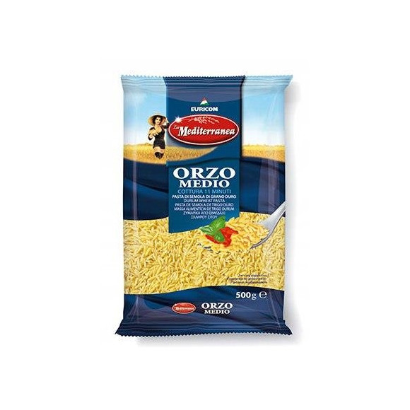 MAKARON ORZO 500g 0,5kg semolina z pszenicy durum MEDITERRANEA Euricom