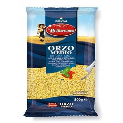 MAKARON ORZO 500g 0,5kg semolina z pszenicy durum MEDITERRANEA Euricom