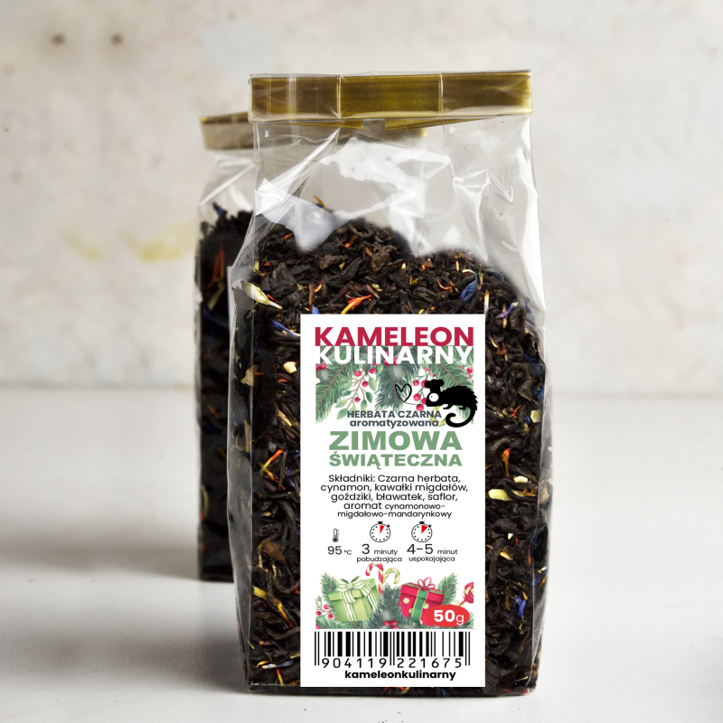 KAMELEON KULINARNY HERBATA CZARNA aromatyczna ZIMOWA