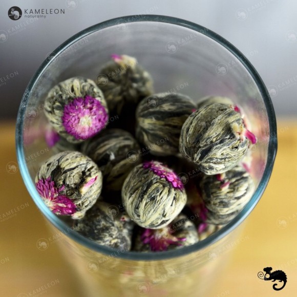 HERBATA KWITNĄCA BIAŁA I ZIELONA FLOWER LICHI BALL