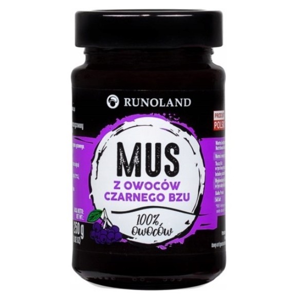 Runoland MUS z OWOCÓW CZARNEGO BZU  czarny bez 100% 250g