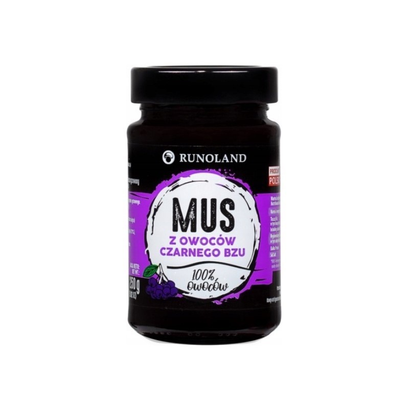 Runoland MUS z OWOCÓW CZARNEGO BZU  czarny bez 100% 250g