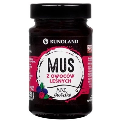 Runoland MUS z OWOCÓW LEŚNYCH owoce leśne w słoiku 100%