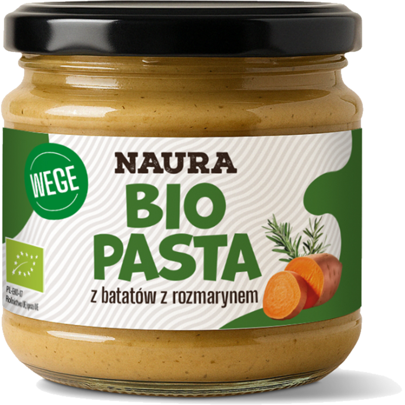 Naura eko BIO PASTA Z BATATÓW Z ROZMARYNEM wegańska pasta