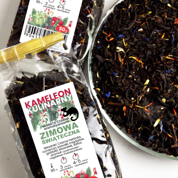 KAMELEON KULINARNY HERBATA CZARNA aromatyczna ZIMOWA