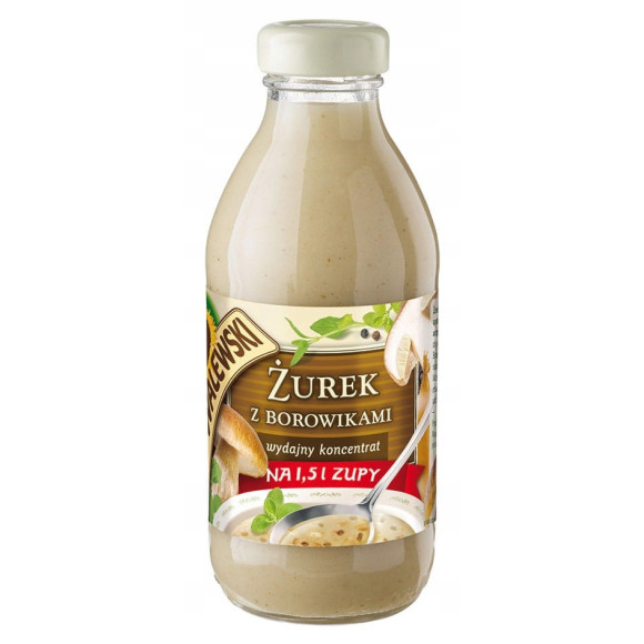 ŻUREK Z BOROWIKAMI WYDAJNY KONCENTRAT ŻURKU 320ml na 1,5L ZUPY KOWALEWSKI ŻUREK Z BOROWIKAMI WYDAJNY KONCENTRAT ŻURKU 320ml na 1,5L ZUPY KOWALEWSKI