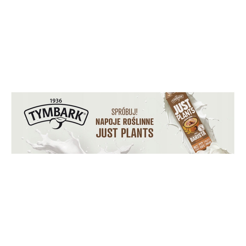 TYMBARK MLEKO ROŚLINNE bez cukru NAPÓJ OWIES KARMEL BARISTA KARMELOWE 1L