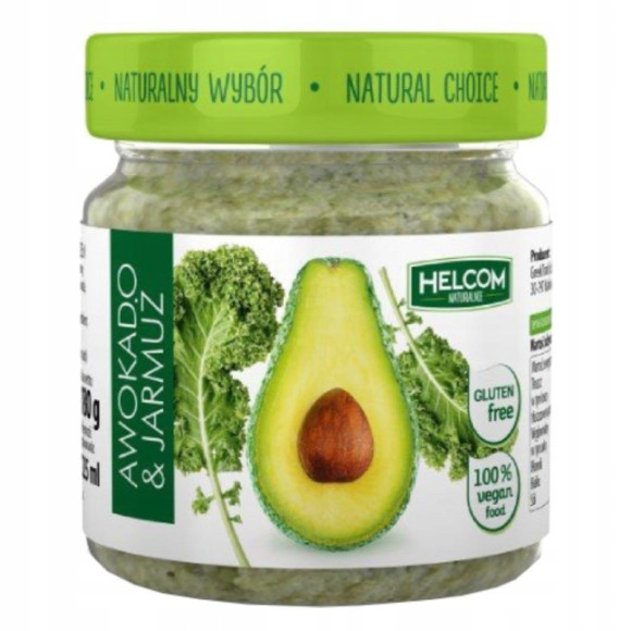 wegańska PASTA AWOKADO I JARMUŻ avocado słonecznik bez glutenu 180g HELCOM wegańska PASTA AWOKADO I JARMUŻ avocado słonecznik bez glutenu 180g HELCOM