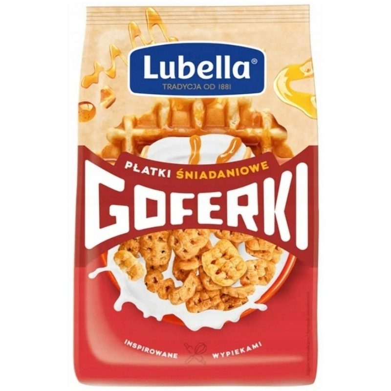 Lubella GOFERKI MAŚLANE płatki śniadaniowe 250g