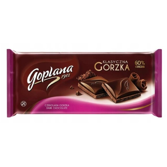 Goplana CZEKOLADA GORZKA 60% kakao KLASYCZNA 90g