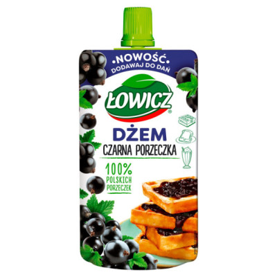 DŻEM Z CZARNYCH PORZECZKI Czarna PORZECZKA PORZECZKOWY 100g w tubce ŁOWICZ