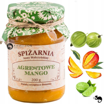 KONFITURA AGRESTOWE MANGO agrest mango limonka 200g 0,2KG SPIŻARNIA Anny