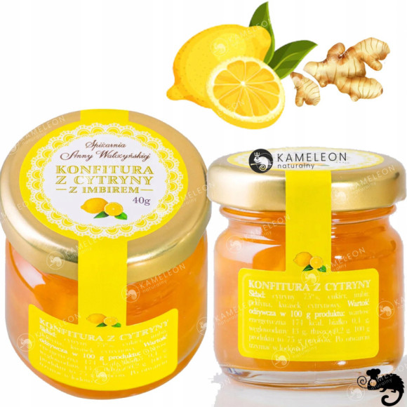 KONFITURA Z CYTRYNY Z IMBIREM cytryna imbir do herbaty 40g SPIŻARNIA Anny