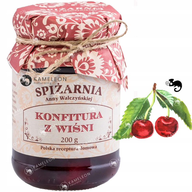 KONFITURA Z WIŚNI WIŚNIOWA WIŚNIE dżem 200g SPIŻARNIA Anny Walczyńskiej
