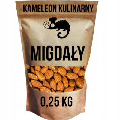 MIGDAŁY ORZECHY CAŁE ŁUSKANE 250g 0,25kg KAMELEON KULINARNY