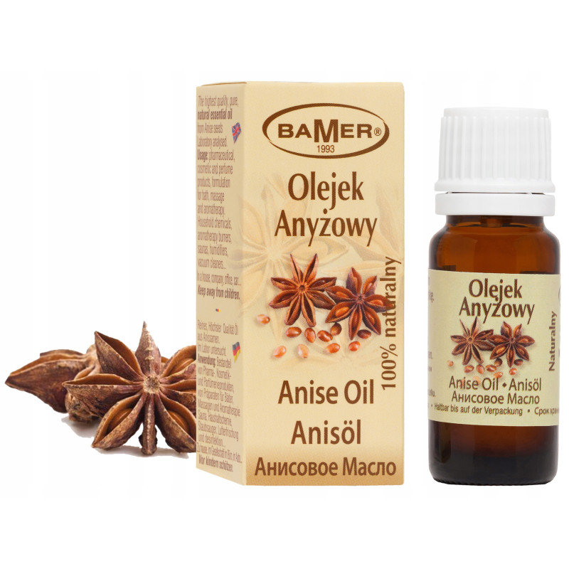 NATURALNY OLEJEK ETERYCZNY ANYŻ ANYŻOWY 7ml BAMER