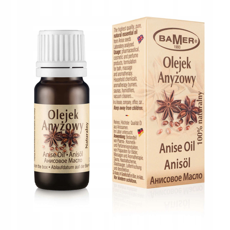 NATURALNY OLEJEK ETERYCZNY ANYŻ ANYŻOWY 7ml BAMER