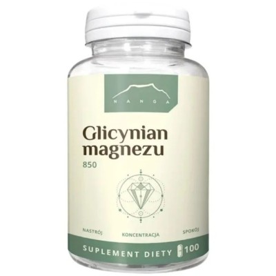Nanga GLICYNIAN MAGNEZU 850mg 100kaps wsparcie UKŁAD NERWOWY