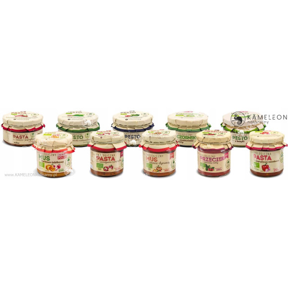 PASTA PAPRYKOWO CZOSNKOWA eko BIO 170g DARY NATURY PASTA PAPRYKOWO CZOSNKOWA eko BIO 170g DARY NATURY