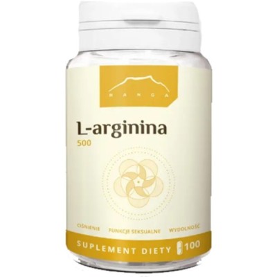Nanga L-ARGININA 500mg 100kaps wsparcie CIŚNIENIE PRZEPŁYW