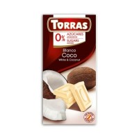 CZEKOLADA BIAŁA Z KOKOSEM BEZ CUKRU GLUTENU dla diabetyków