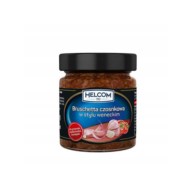 BRUSCHETTA CZOSNKOWA W STYLU WENECKIM d makaronów kanapek 195G 225ml HELCOM