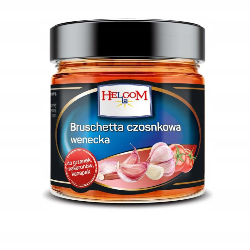 BRUSCHETTA CZOSNKOWA W STYLU WENECKIM d makaronów kanapek 195G 225ml HELCOM