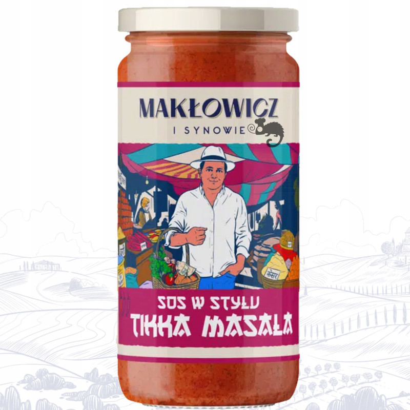3x SOS TIKKA MASALA KORMA BUTTER CHICKEN 400g + 2x MAKARON GRATIS MAKŁOWICZ