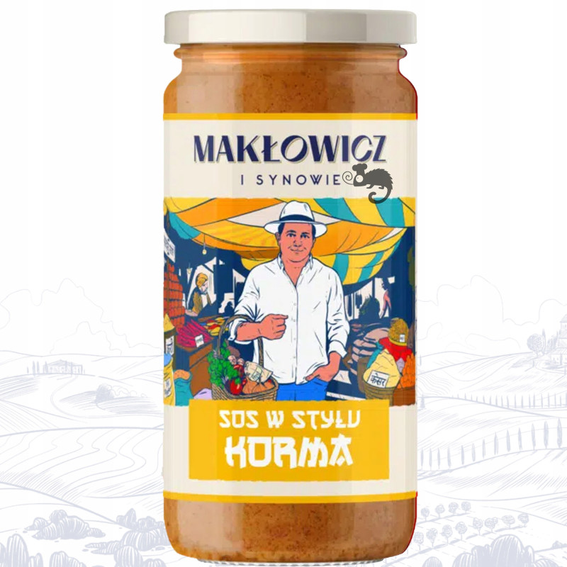 3x SOS TIKKA MASALA KORMA BUTTER CHICKEN 400g + 2x MAKARON GRATIS MAKŁOWICZ