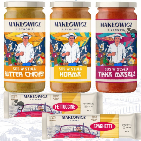 3x SOS TIKKA MASALA KORMA BUTTER CHICKEN 400g + 2x MAKARON GRATIS MAKŁOWICZ 3x SOS TIKKA MASALA KORMA BUTTER CHICKEN 400g + 2x MAKARON GRATIS MAKŁOWICZ