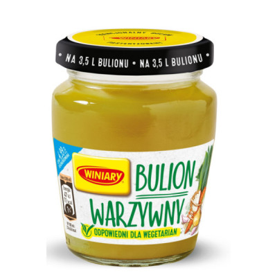 BULION WARZYWNY W PŁYNIE na wolno gotowanym wywarze 160g na 3,5L WINIARY