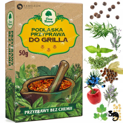 DO GRILLA mieszanka PRZYPRAWA BEZ CHEMII 50g DARY NATURY