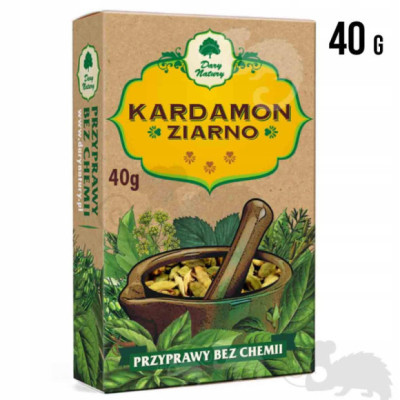 KARDAMON ZIARNO W ZIARNIE przyprawa do KAWY CIAST 40g DARY NATURY