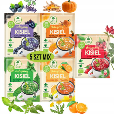 KISIEL KISIELE eko DARY NATURY zestaw 5smaków 5szt