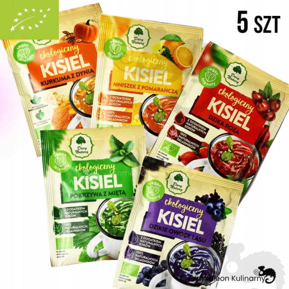 KISIEL KISIELE eko DARY NATURY zestaw 5smaków 5szt