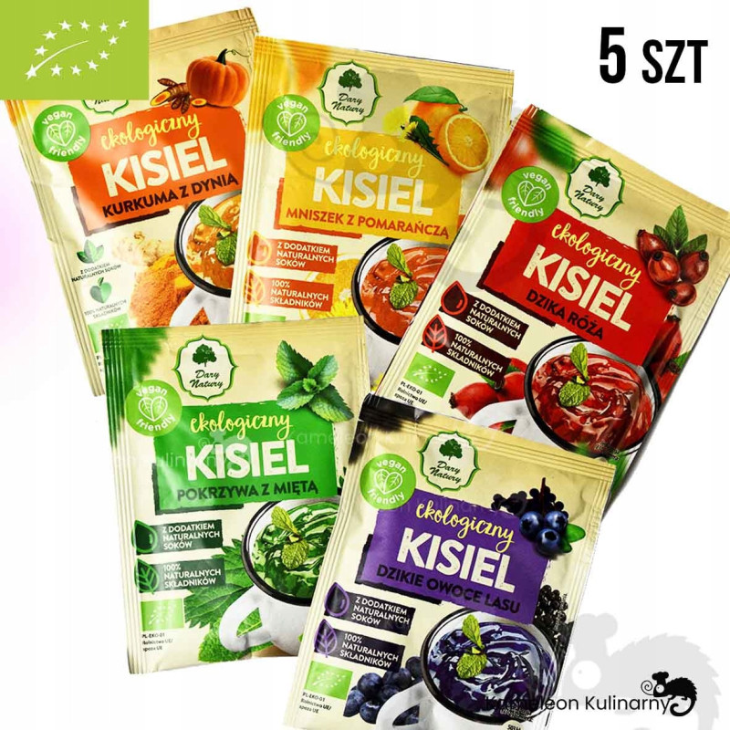 KISIEL KISIELE eko DARY NATURY zestaw 5smaków 5szt