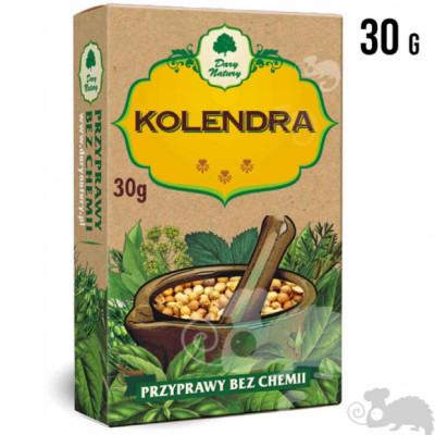 KOLENDRA ZIARNO w ziarnie 30G DARY NATURY
