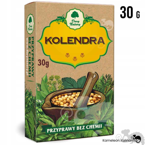 KOLENDRA ZIARNO w ziarnie 30G DARY NATURY KOLENDRA ZIARNO w ziarnie 30G DARY NATURY