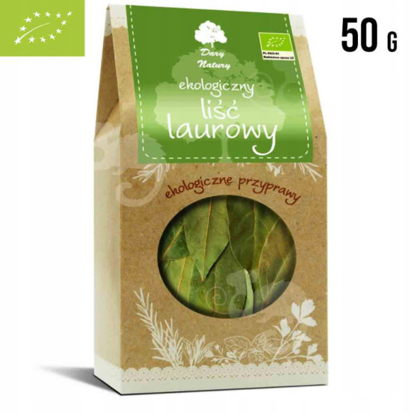 LIŚĆ LAUROWY ekologiczny eko BIO duże opakowanie 50g DARY NATURY