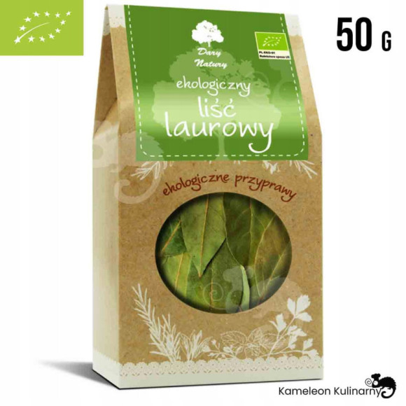 LIŚĆ LAUROWY ekologiczny eko BIO duże opakowanie 50g DARY NATURY