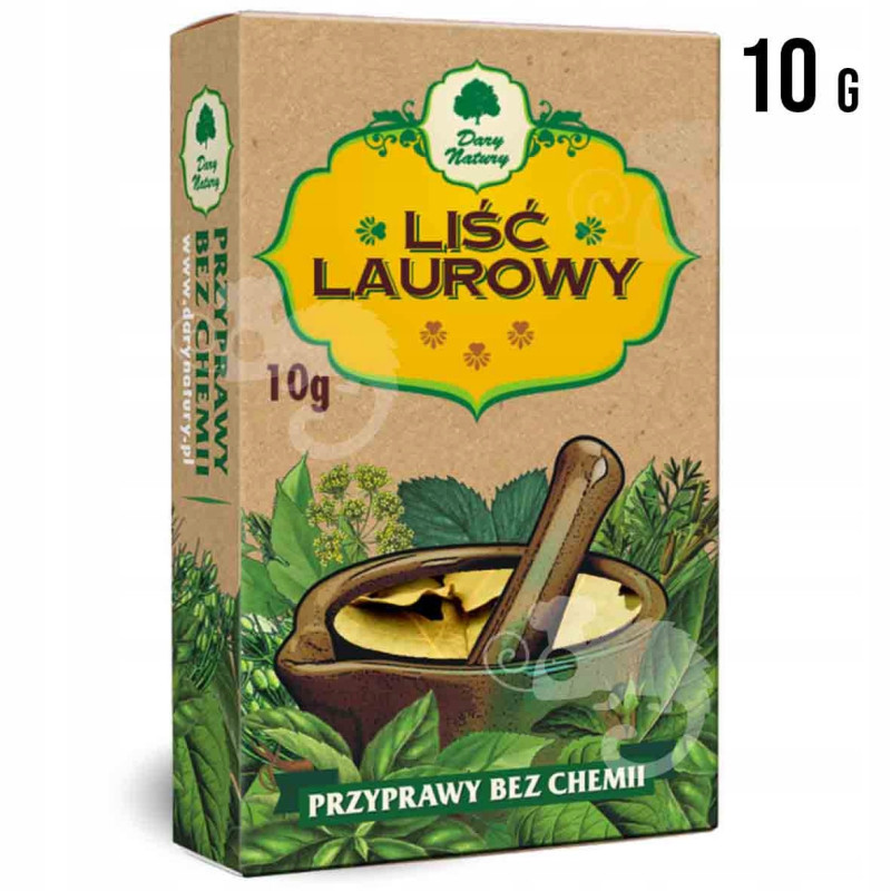 LIŚĆ LAUROWY przyprawy bez chemii 10g DARY NATURY