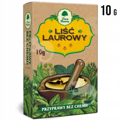 LIŚĆ LAUROWY przyprawy bez chemii 10g DARY NATURY