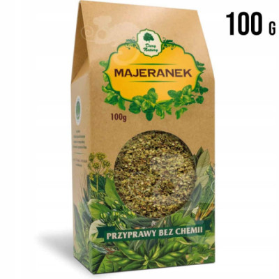 MAJERANEK DARY NATURY przyprawy bez chemii 100g DARY NATURY duże opakowanie