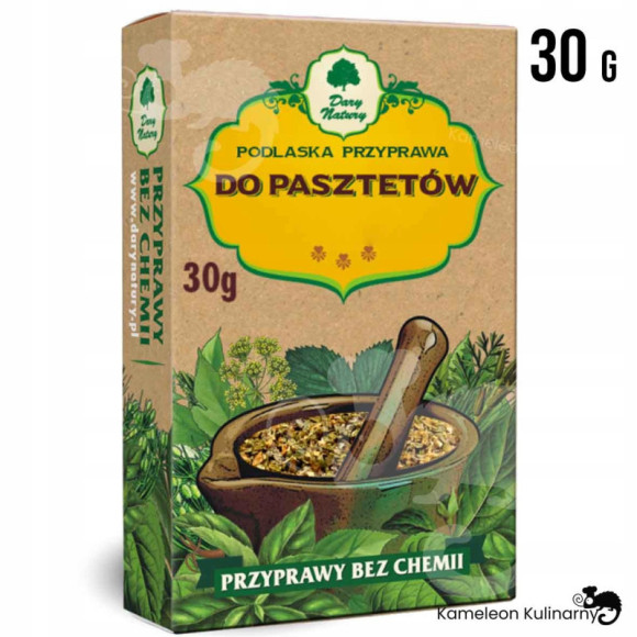 okazja!podlaska PRZYPRAWA DO PASZTETÓW pasztetu mieszanka przypraw 30g DARY okazja!podlaska PRZYPRAWA DO PASZTETÓW pasztetu mieszanka przypraw 30g DARY