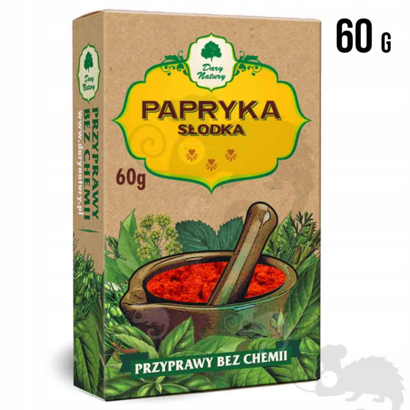 PAPRYKA SŁODKA przyprawa bez chemii 60g DARY NATURY