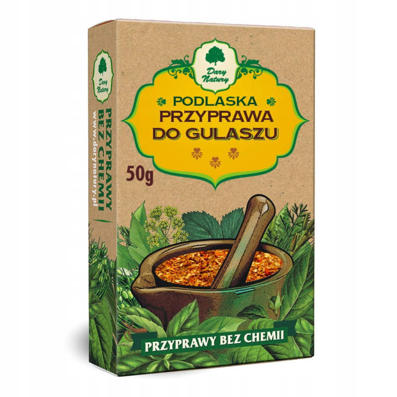 PODLASKA PRZYPRAWA DO GULASZU Przyprawy Bez Chemii 50g Dary Natury