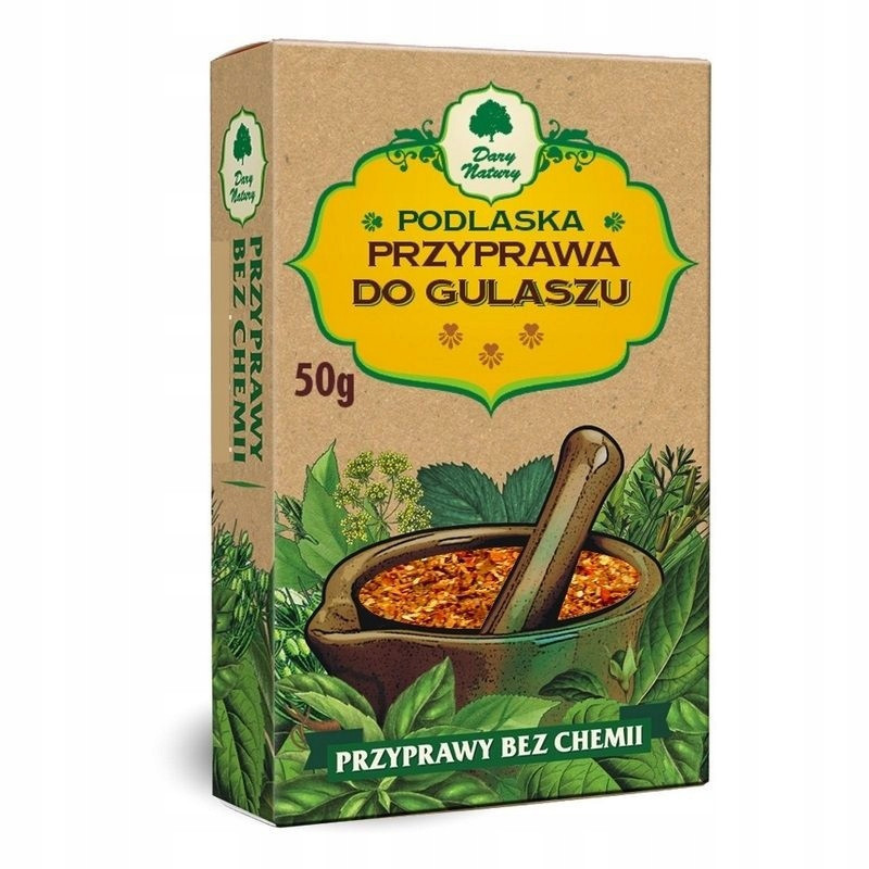 PODLASKA PRZYPRAWA DO GULASZU Przyprawy Bez Chemii 50g Dary Natury