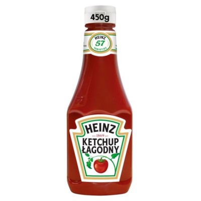 HEINZ KETCHUP ORGINALNY POMIDOROWY ŁAGODNY 450G BUTELKA