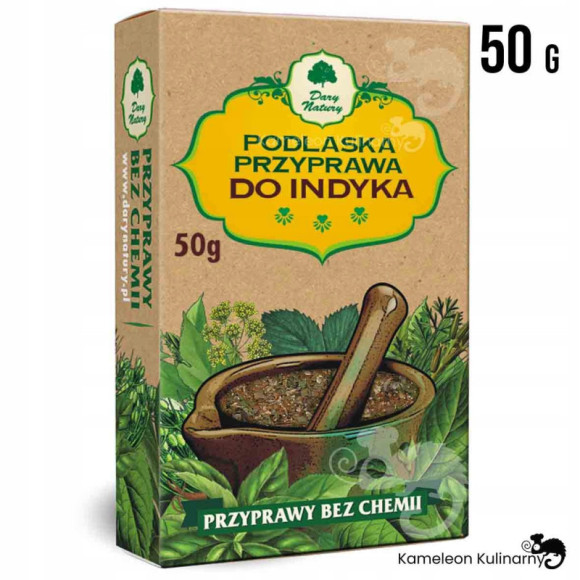 podlaska PRZYPRAWA DO INDYKA INDYK mieszanka przypraw 50g DARY NATURY podlaska PRZYPRAWA DO INDYKA INDYK mieszanka przypraw 50g DARY NATURY