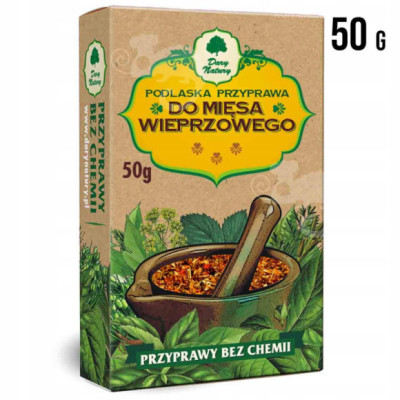 podlaska przyprawa DO MIĘSA WIEPRZOWEGO mieszanka przypraw 50g DARY NATURY